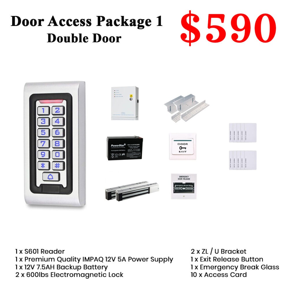 Singapore Door Access System Package 1 for Double Door