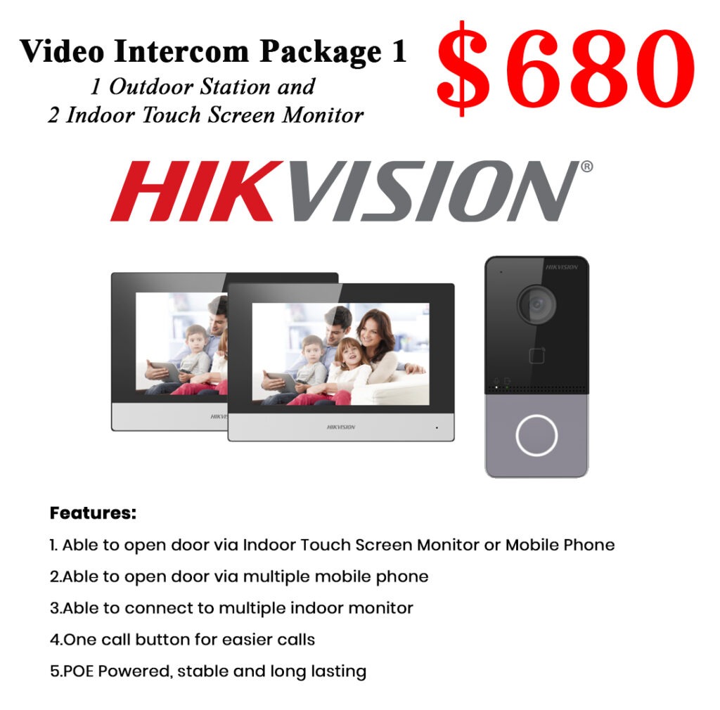 Hikvision Intercom System 2* indoor monitor